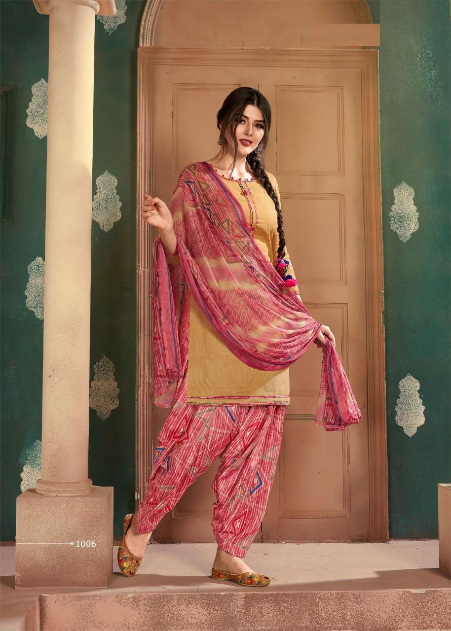 Patiyala House 1 Pure Cambric Cotton Running Wear Dress Material